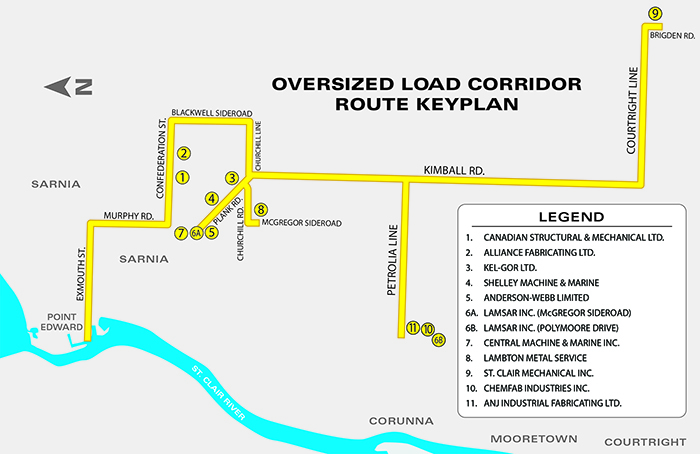 oversize load corridor